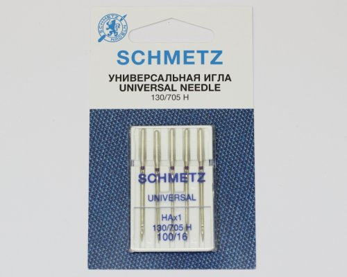 Иглы БШМ Schmetz UNIVERSAL 130/705 H №100 (5шт)