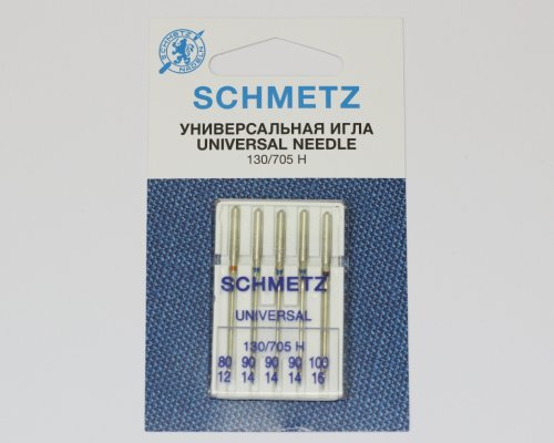 Иглы БШМ Schmetz UNIVERSAL 130/705 H набор №80-90-100 (5шт)