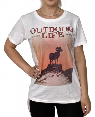 Белая женская футболка Outdoor Life