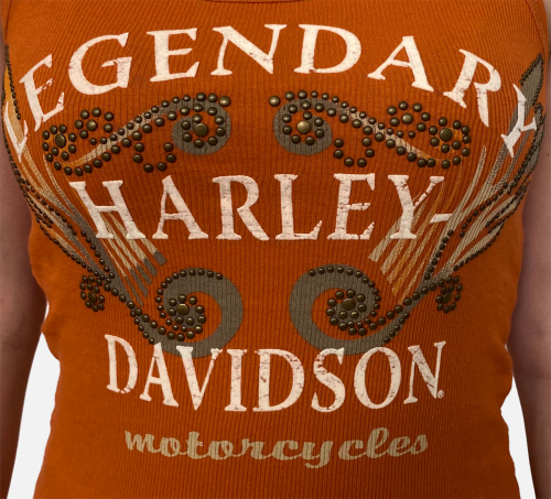 Женская майка-борцовка Harley-Davidson – легенда мото и фэшн направления №1044
