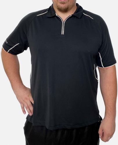 Фирменная мужская футболка Glenmuir – модный фасон поло на замке-молнии №1152