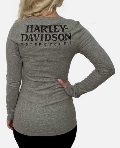 Женская облегающая кофта Harley-Davidson – приталенные линии, принтованная спинка и рукава №1108