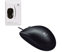 Мышь Logitech B100, оптическая, 800dpi, USB, black, черная, [910-003357] 199878/511461