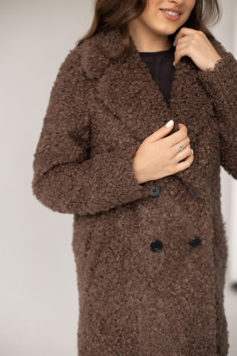 Пальто женское демисезонное 23720 (шоколад)