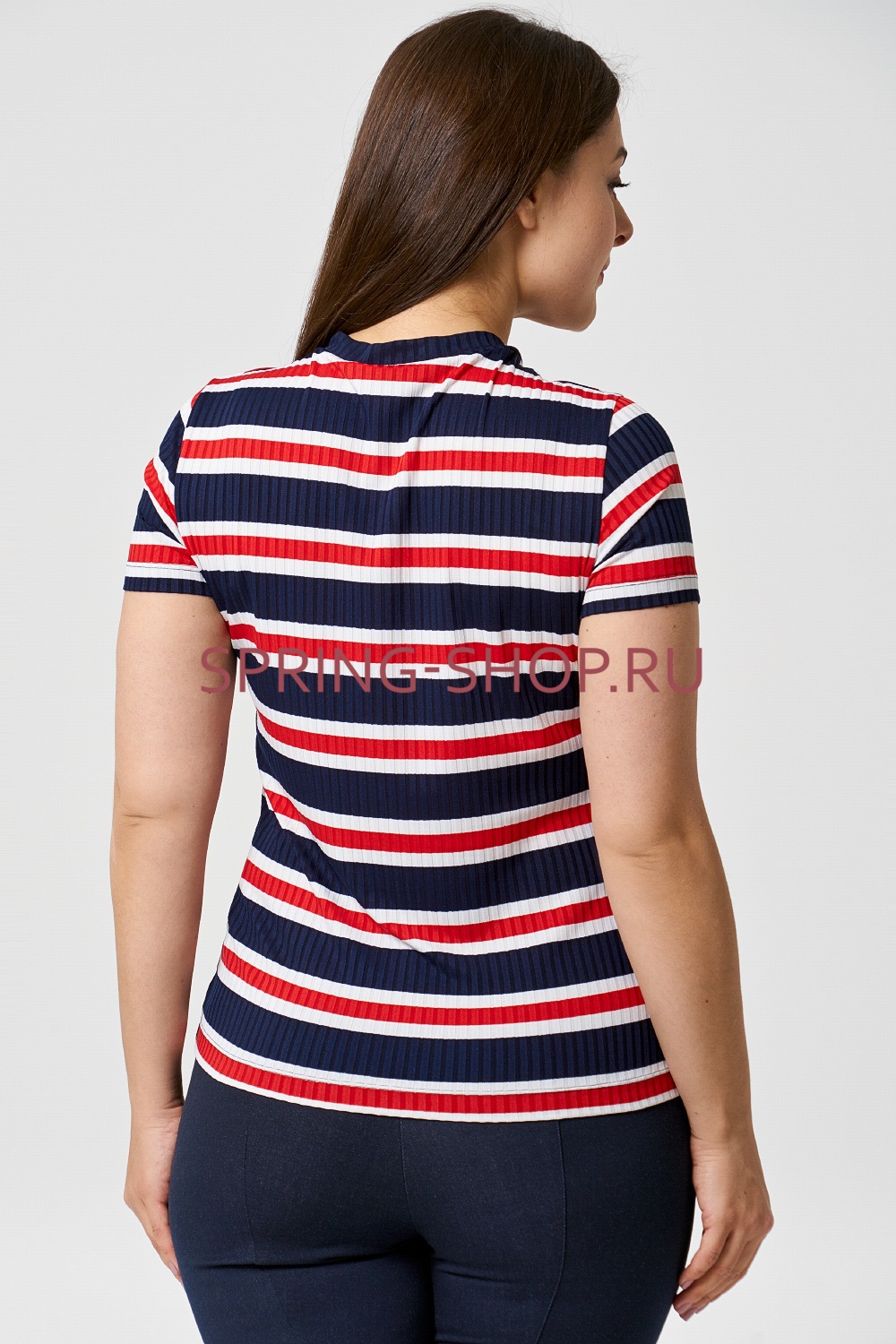 ЖЕНСКАЯ БЛУЗКА ТРИКОТАЖНАЯ LMNSPS9BL333 СИНИЙ 223243000