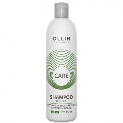 Шампунь для восстановления структуры волос «CARE» OLLIN 250 мл
