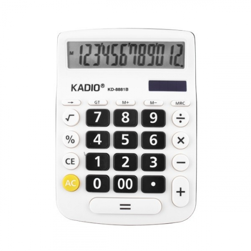 Настольный 12-разрядный калькулятор Kadio KD-8881B