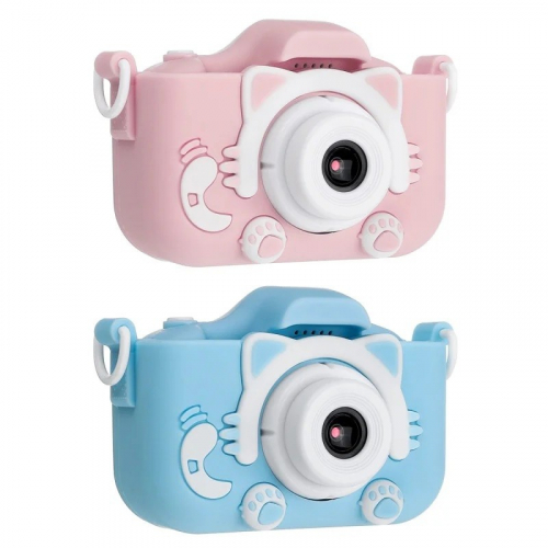 Детский цифровой фотоаппарат Children's Fun Camera Cute Kitty