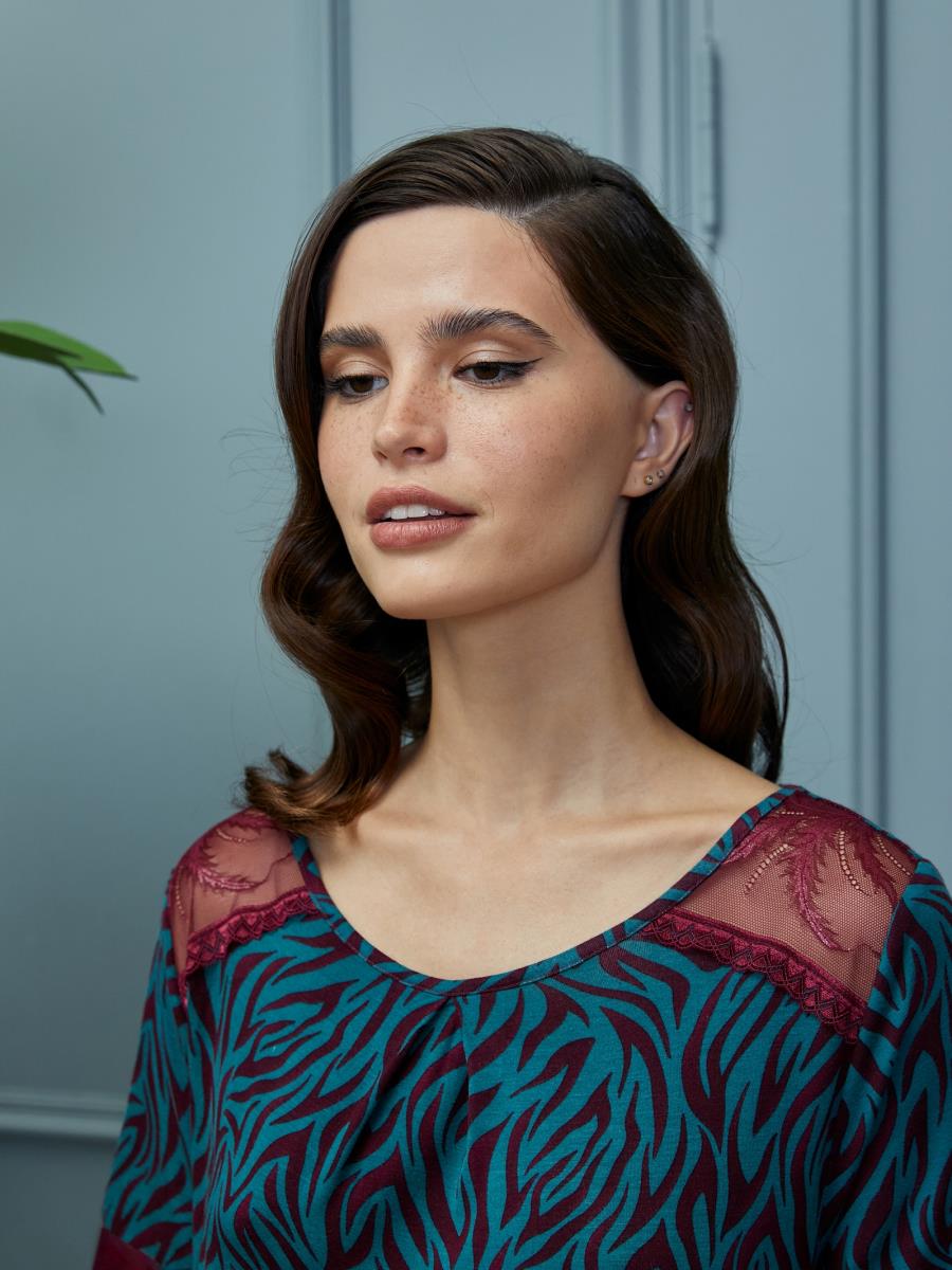Сорочка ночная жен Mia Cara AW20WJ336 Burgundy Forest