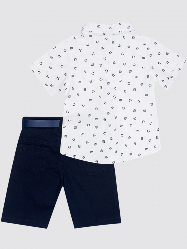 Комплект для мальчика: рубашка, бабочка и брюки с ремнем SM7011
