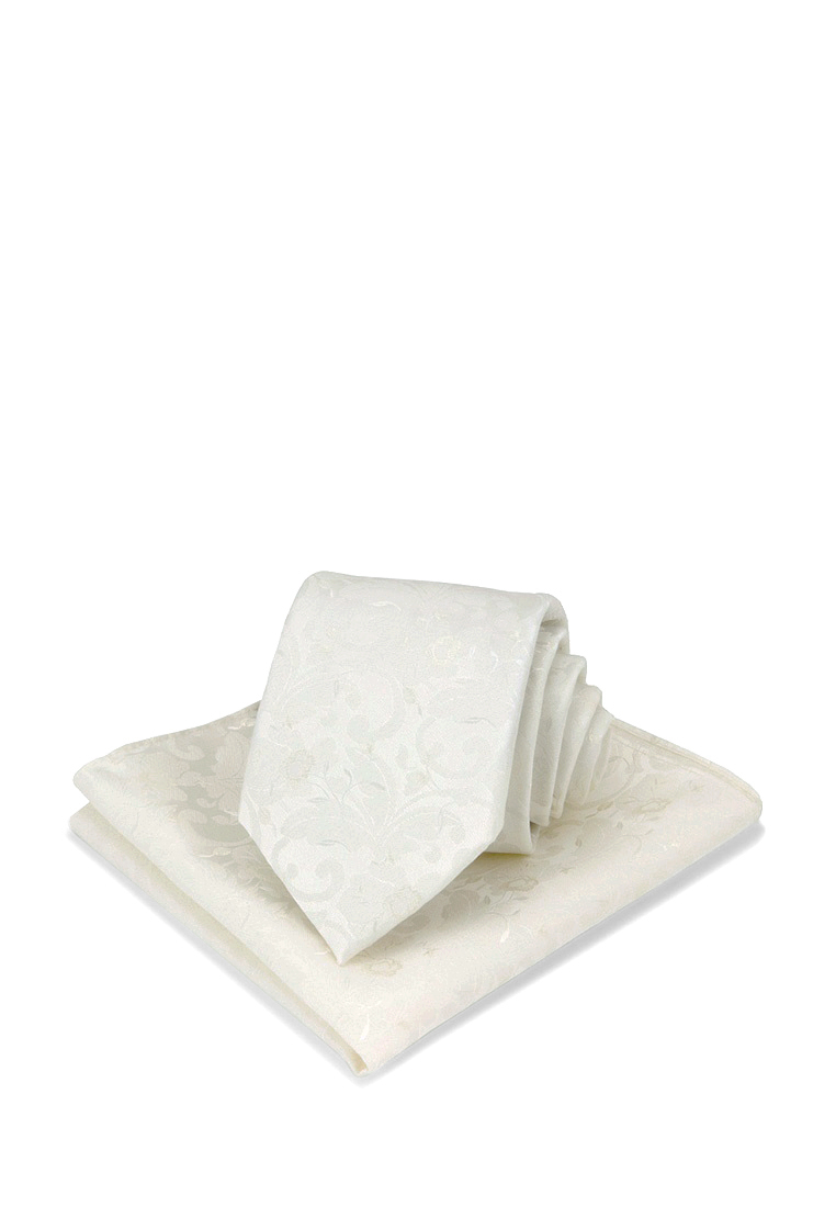 Галстук мужской с платком CARPENTER Carpenter-poly 8-айвори 304.1.07