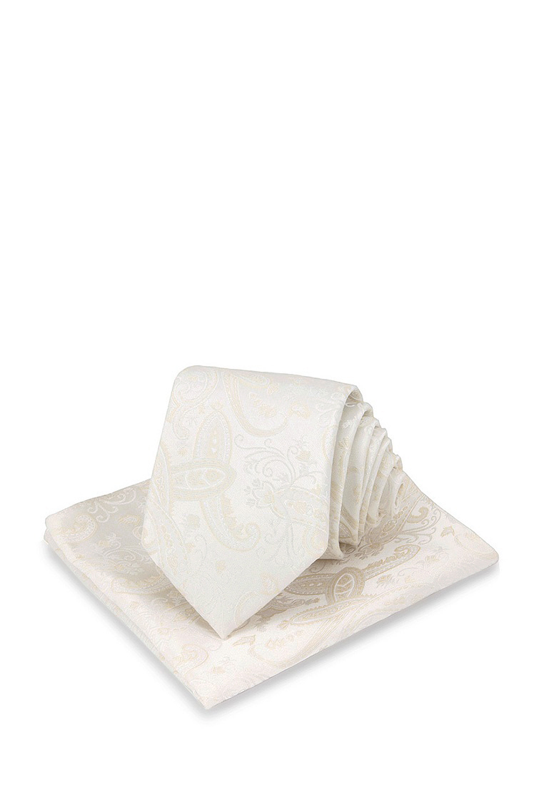 Галстук мужской с платком CARPENTER Carpenter-poly 8-айвори 304.1.09