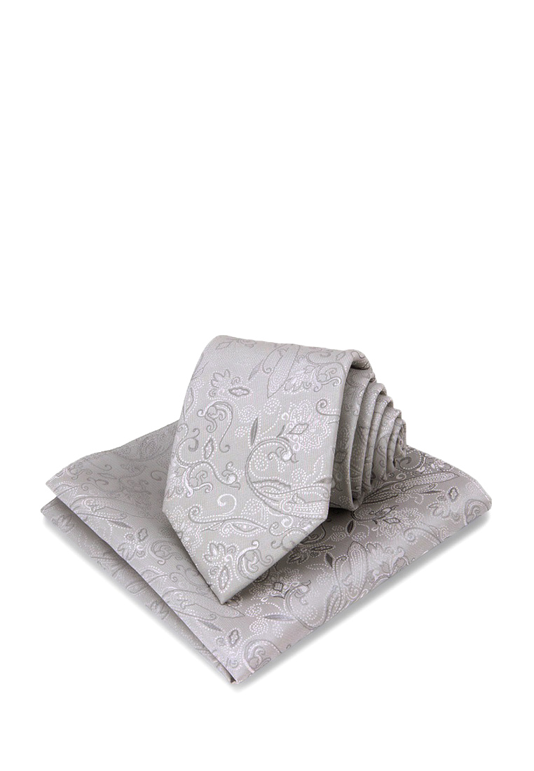 Галстук мужской с платком CARPENTER Carpenter-poly 8-св.сер 402.1.13