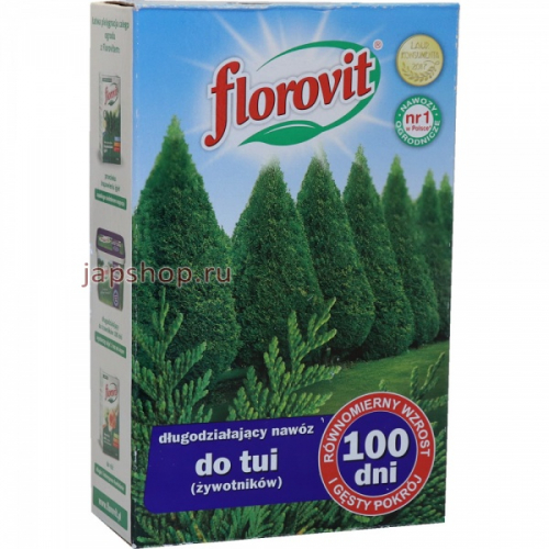 Florovit Удобрение гранулированное для туи, пролонгированного действия, 100 дней, 1 кг (5900498019384)