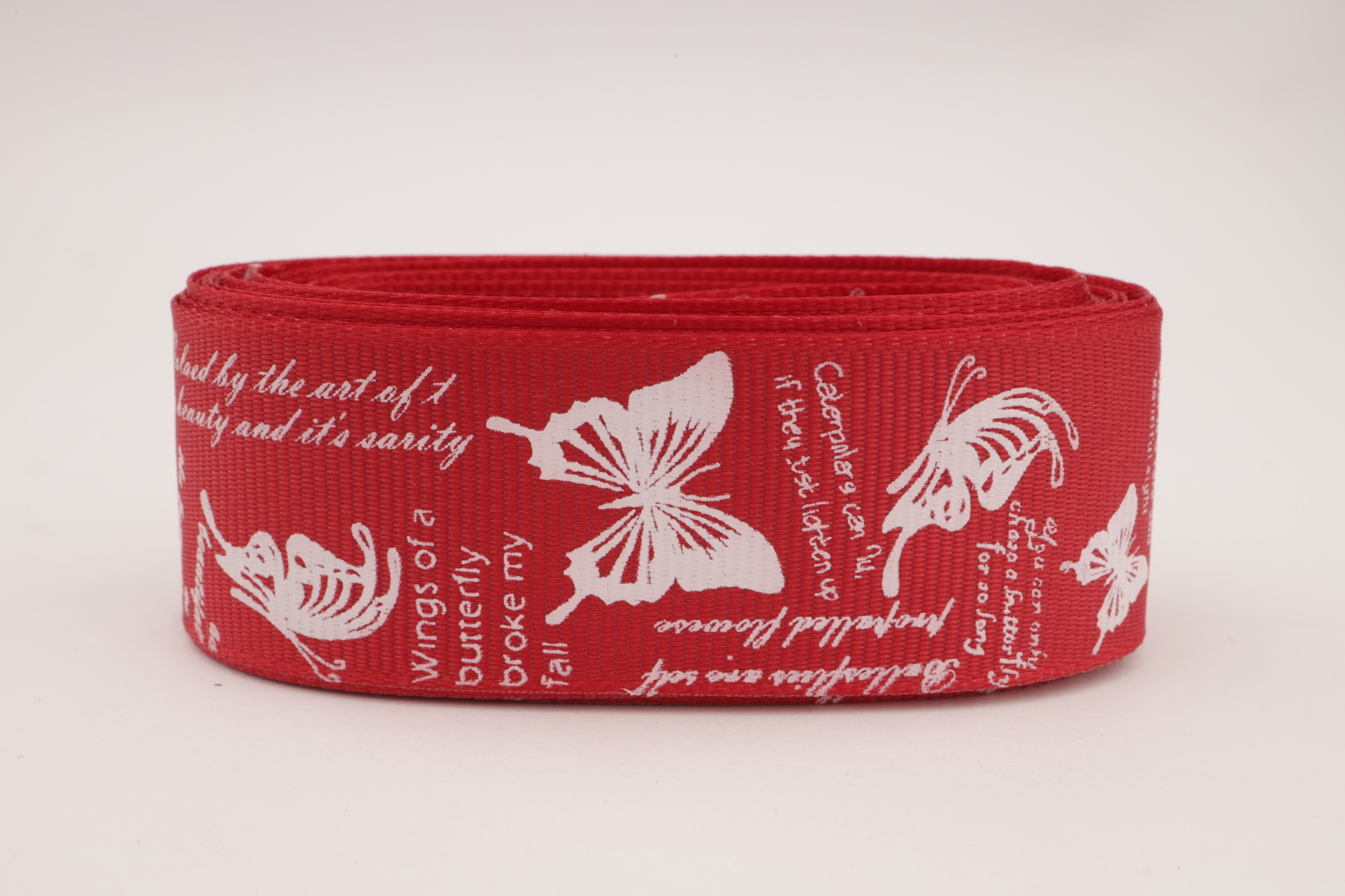 Репсовая лента с рисунком