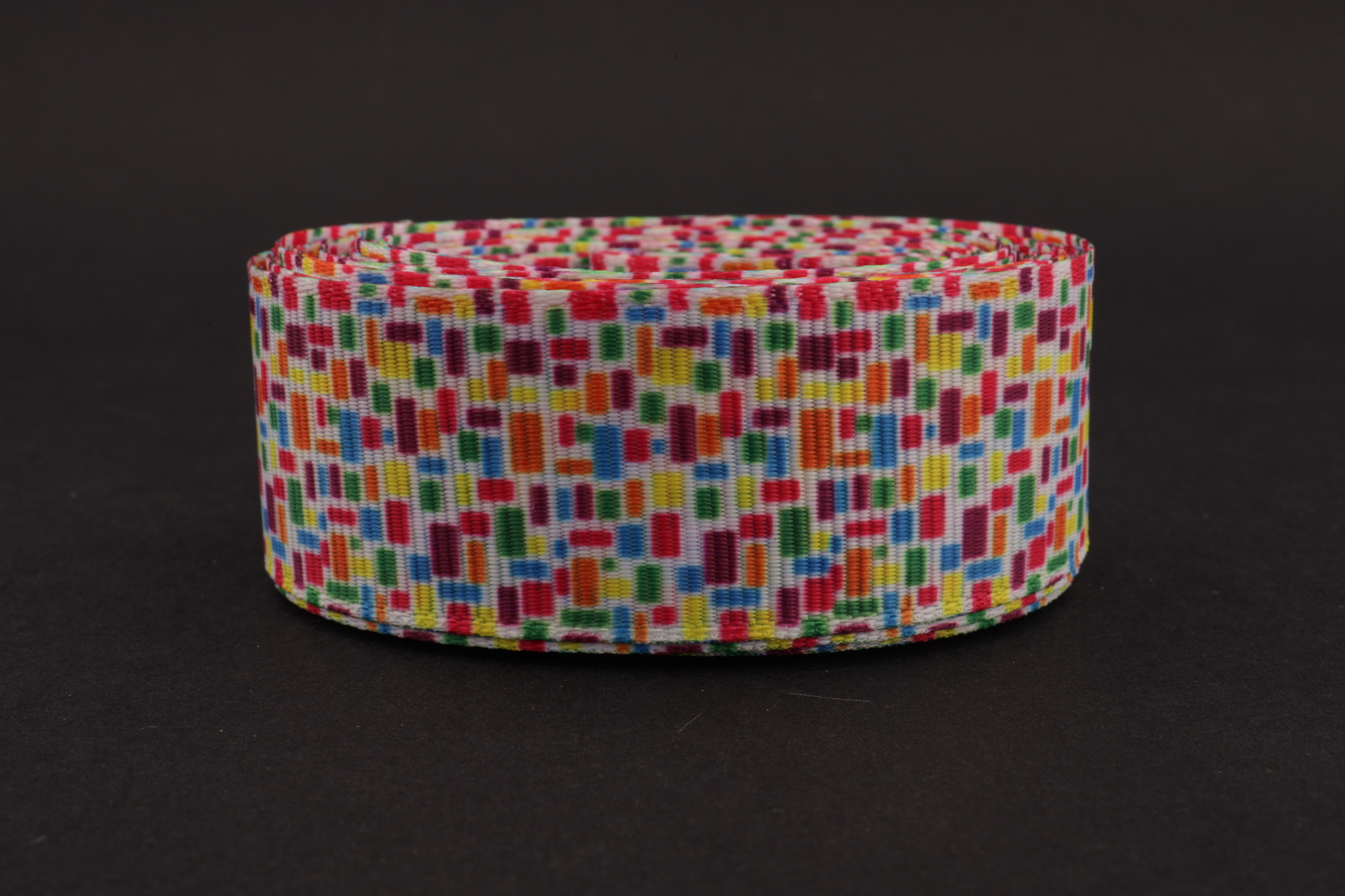 Репсовая лента двусторонняя с рисунком (мультики, 3D) 25мм * 6 ярдов