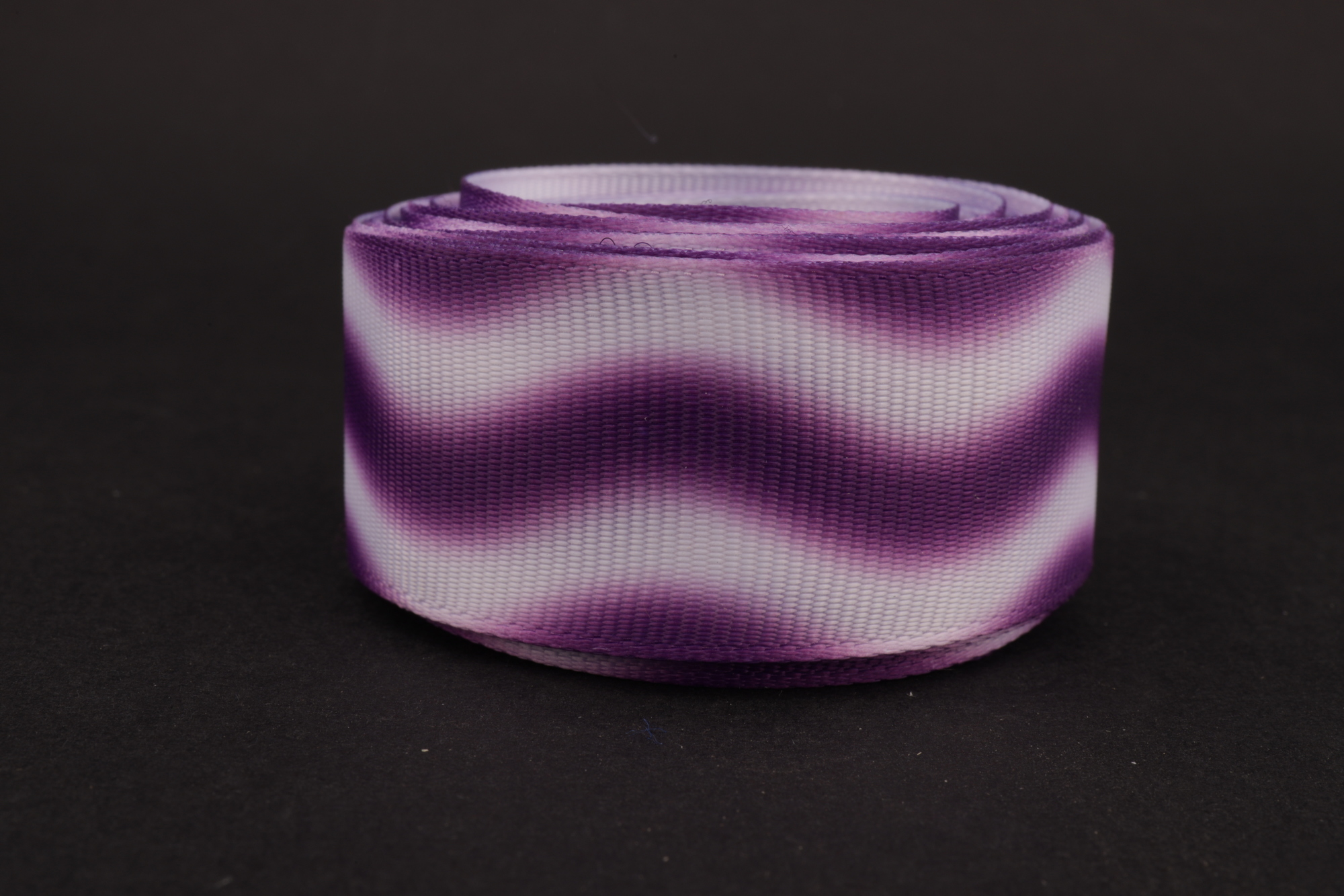 Репсовая лента (бело-фиолетовый), градиент 25 мм* 6 ярдов.