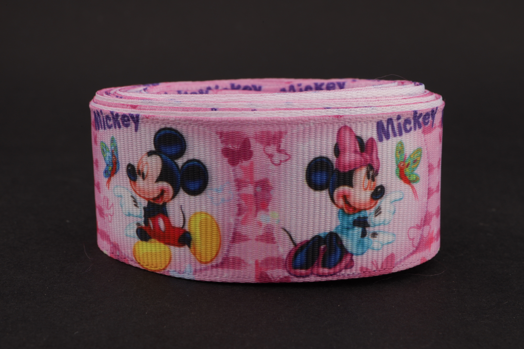 Репсовая лента с рисунком (мультики, 3D) 25мм * 6 ярдов