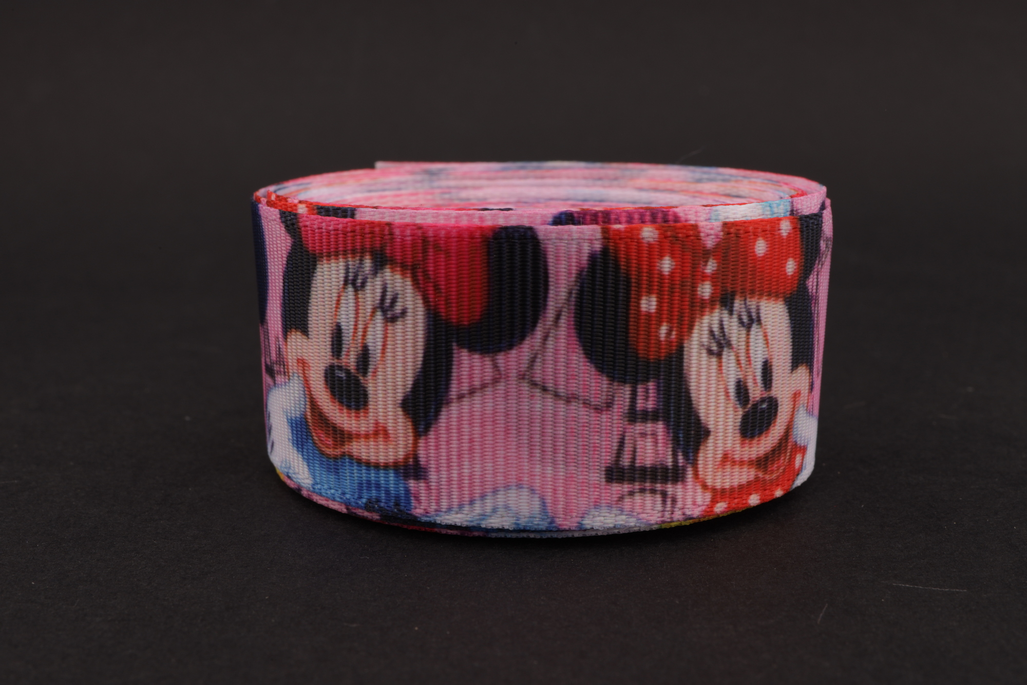 Репсовая лента с рисунком (мультики, 3D) 25мм * 6 ярдов