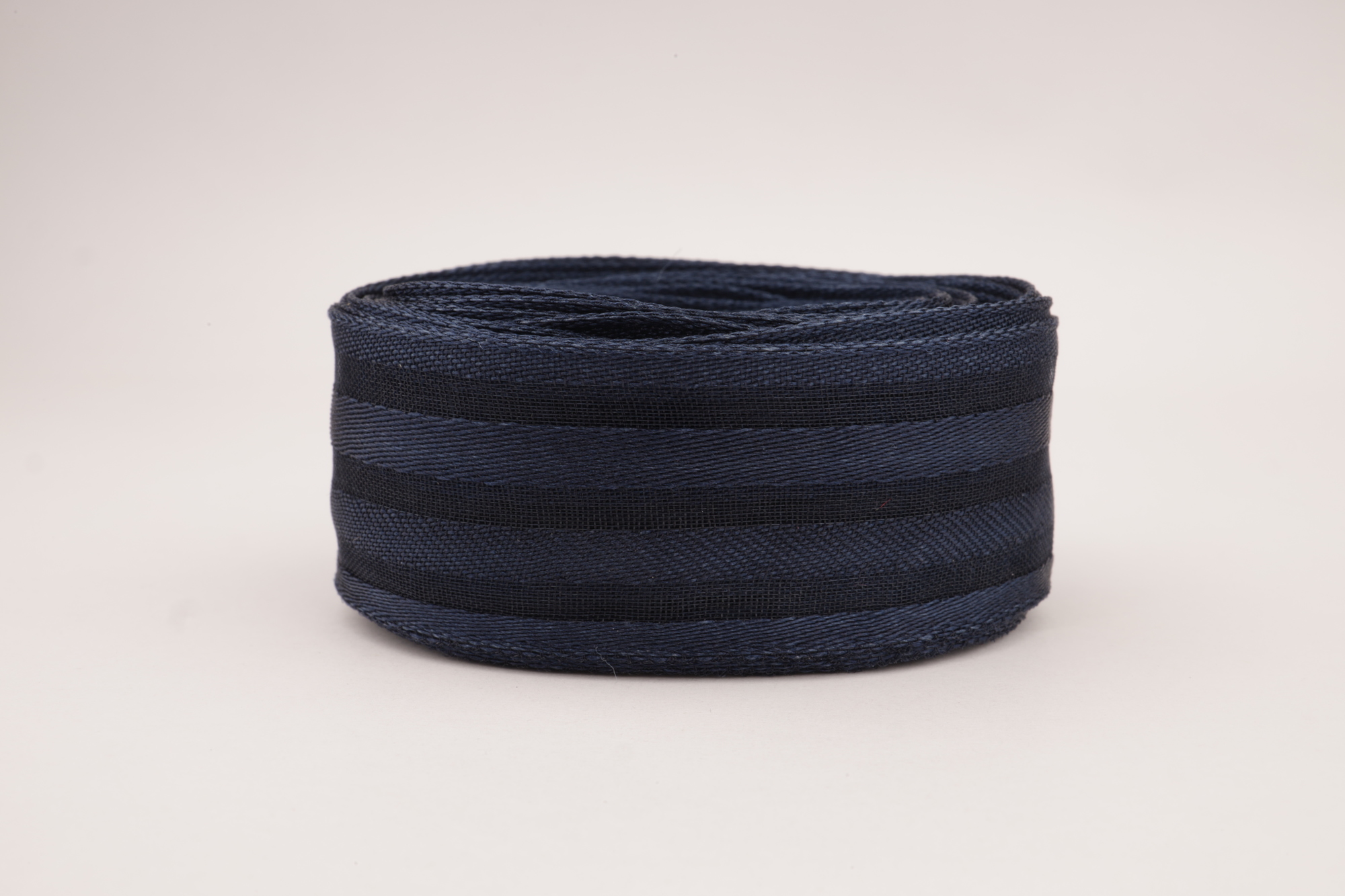 Органза с атласом (джинс), 25мм * 6 ярдов.