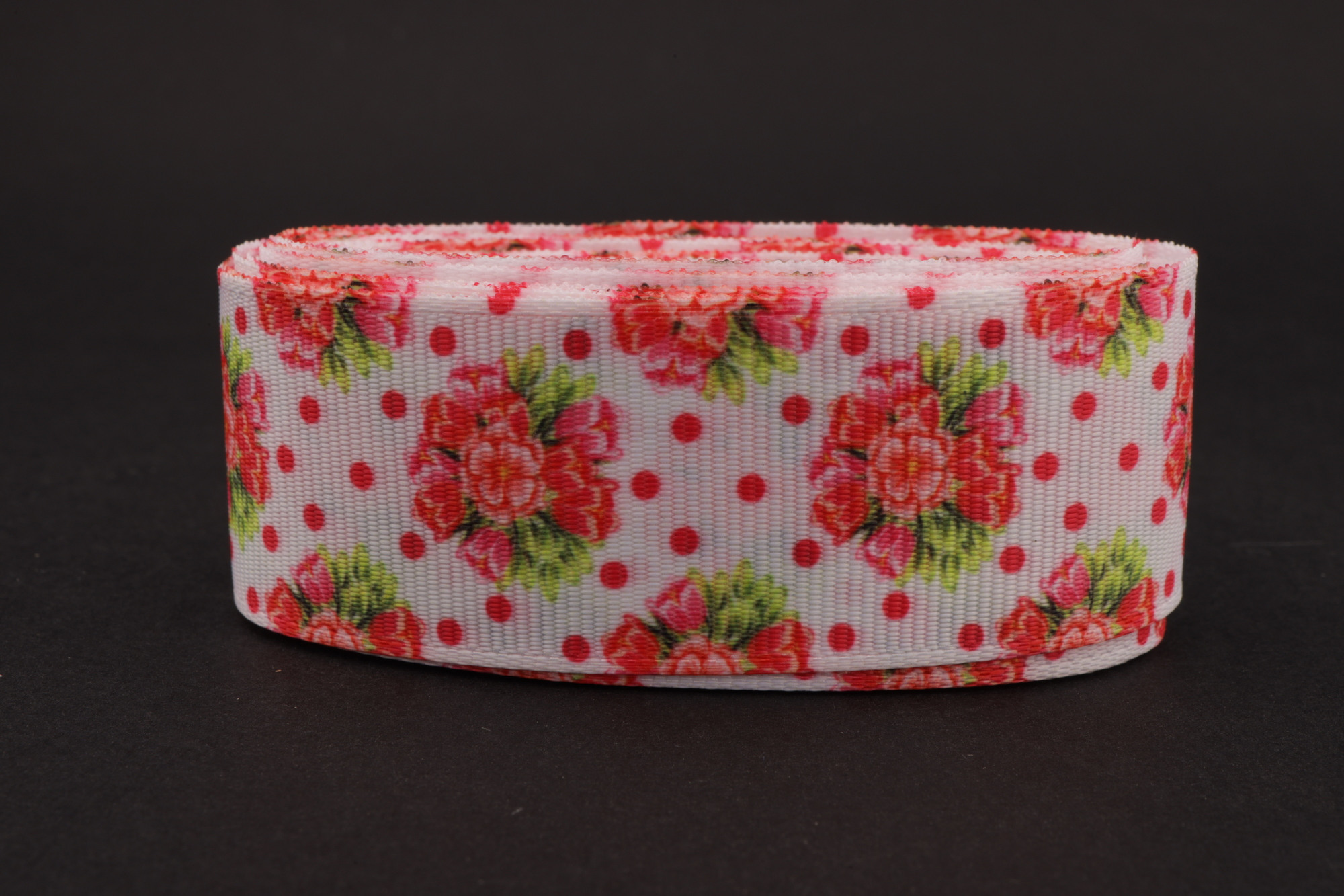 Репсовая лента с рисунком (мультики, 3D) 25мм * 6 ярдов