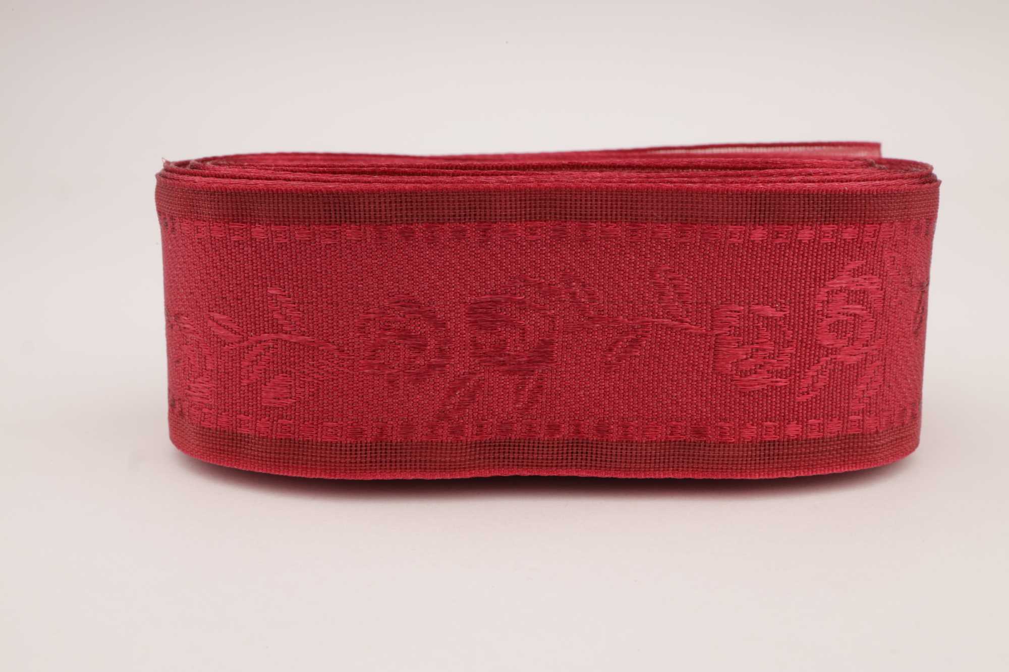 Декоративная лента (бордовый), 25мм * 6 ярдов.