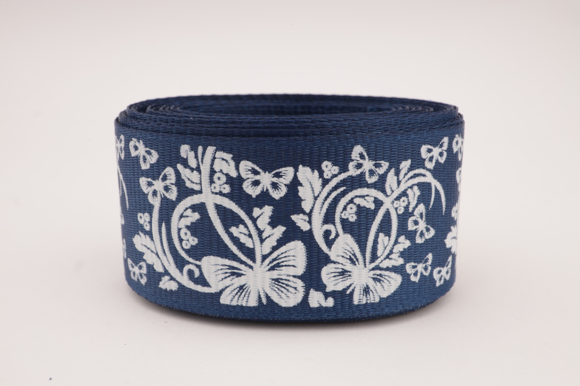 Репсовая лента (джинс), с рисунком