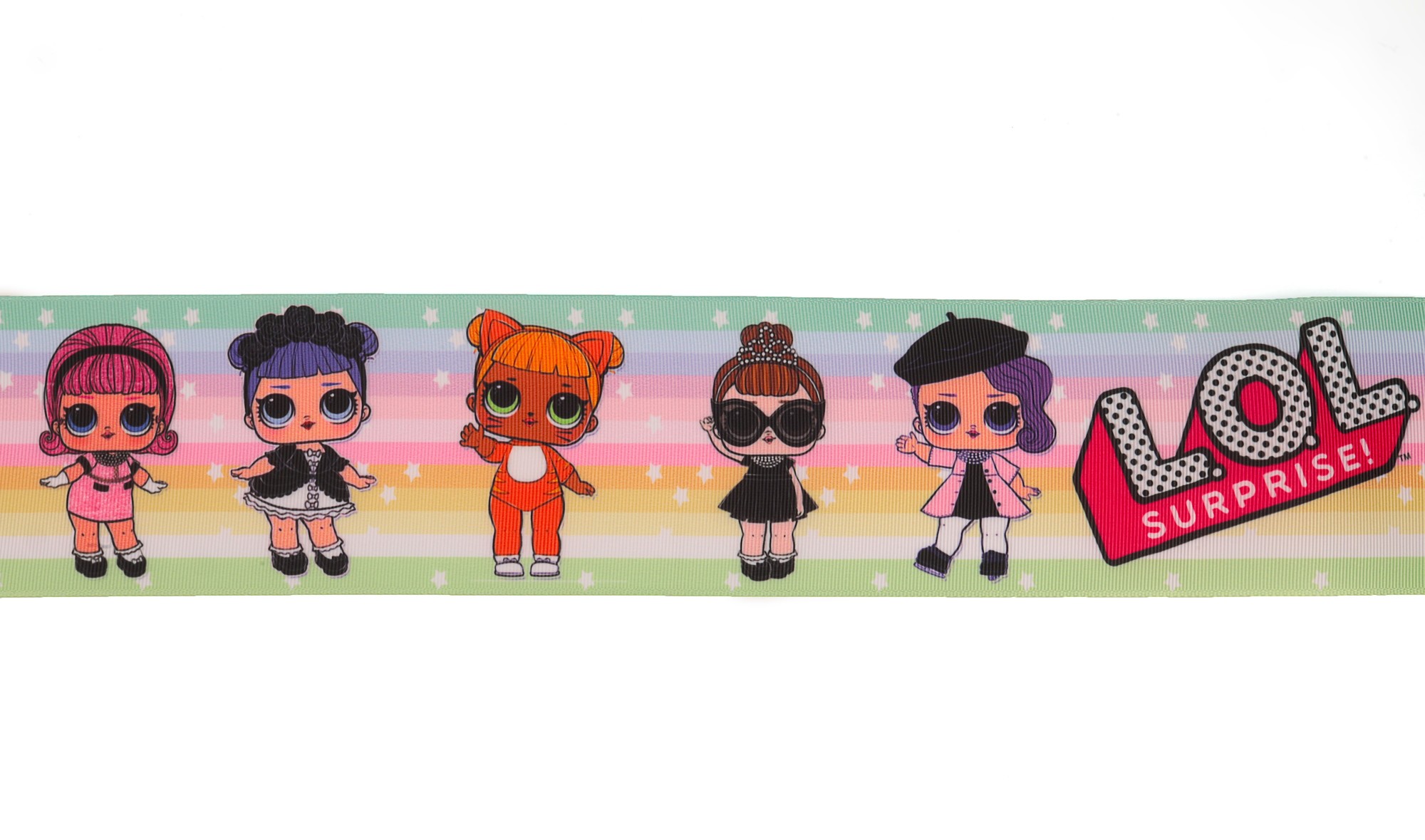 Репсовая лента с рисунком