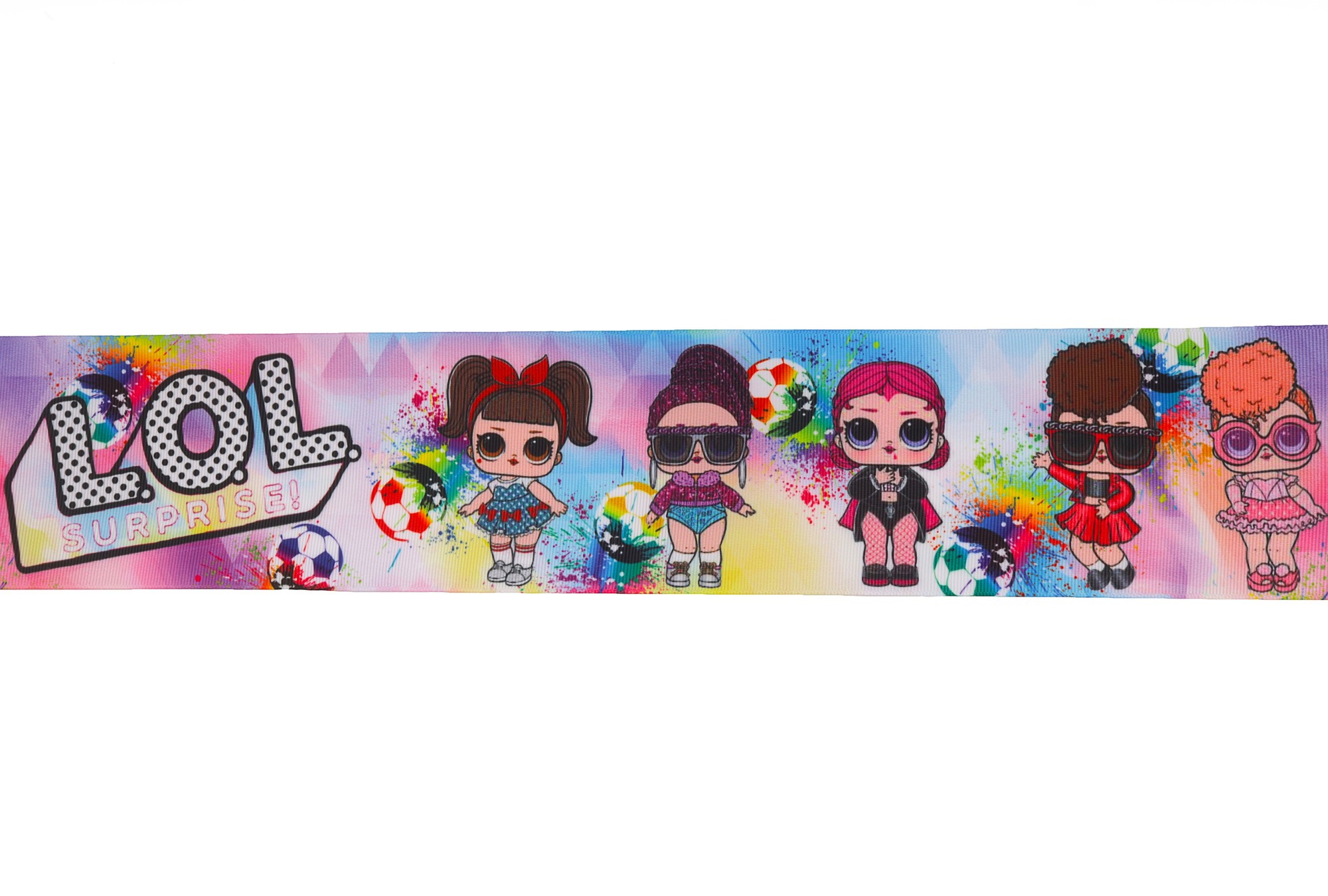 Репсовая лента с рисунком