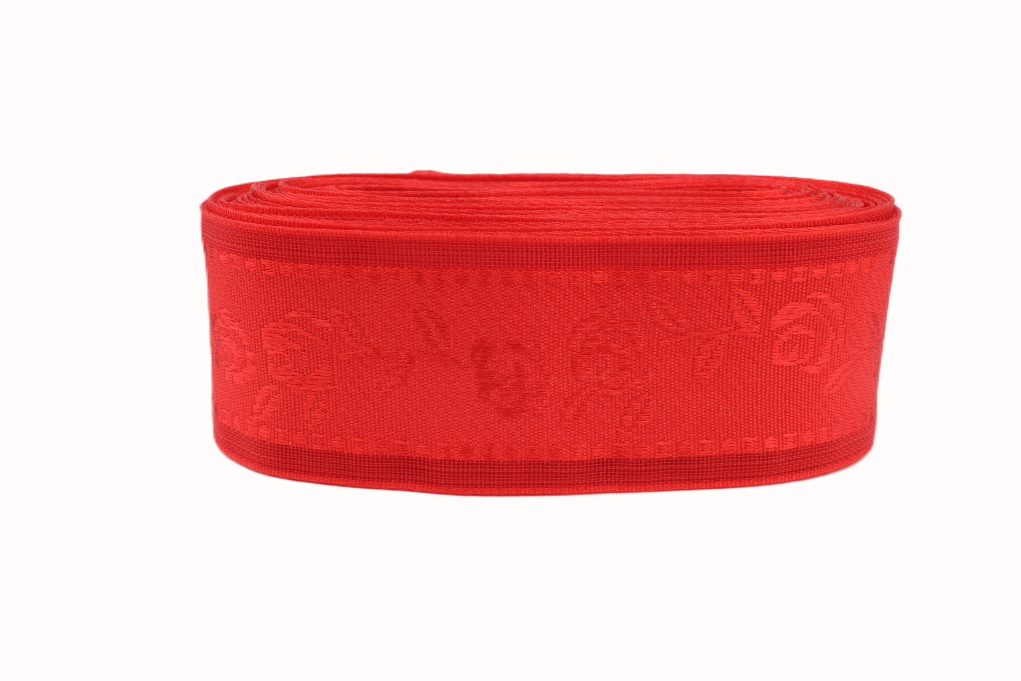 Декоративная лента (красный), 25мм * 6 ярдов.