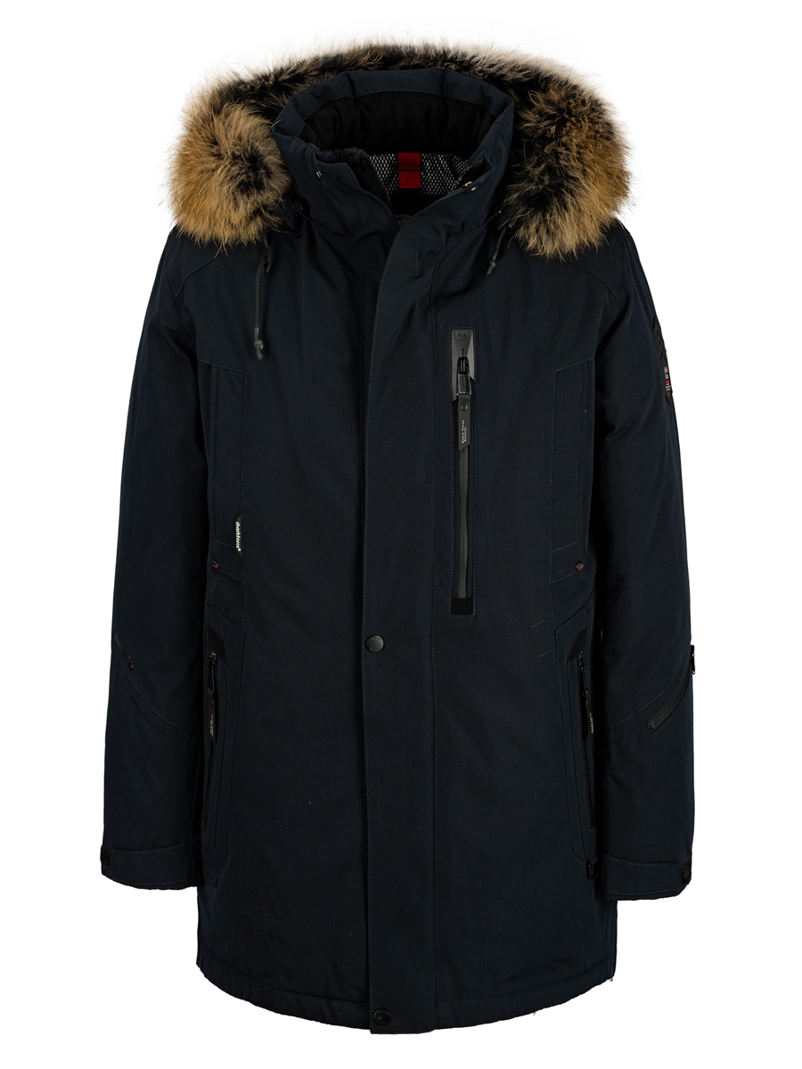 Куртка зимняя муж.SHARK FORCE AW817-20U col: HR981 (black blue) енот