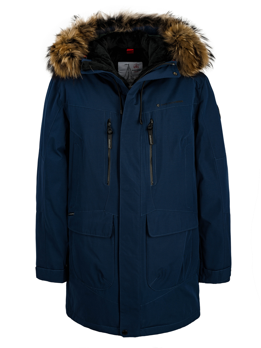 Пуховик муж.SHARK FORCE AW8233Y col: HR972 (blue) енот