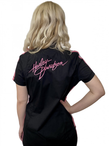Женская рубашка Harley-Davidson на молнии – мото-бренд в твоем гардеробе №1047