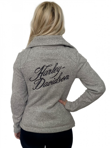 Женская куртка Harley-Davidson – укороченный moto-тренд с отсылкой к толстовке №1019