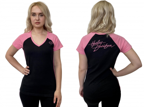 Модная женская футболка Harley-Davidson – микс стилей превратит такую модель в настоящий хит твоего гардероба №1055
