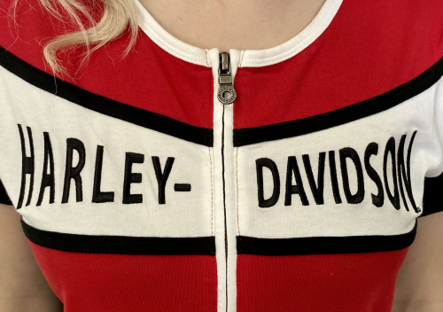 Удлиненная женская футболка Harley-Davidson – moto-тренд Instagram №1130