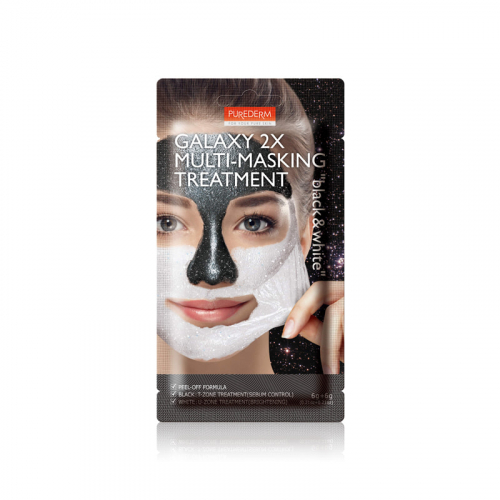 Копия Purederm Кислородная маска для лица Multi Mask Black & White 2*6г