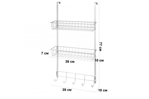 БЫЛО 1 382 руб!! Органайзер на дверь 39*10*77 см 