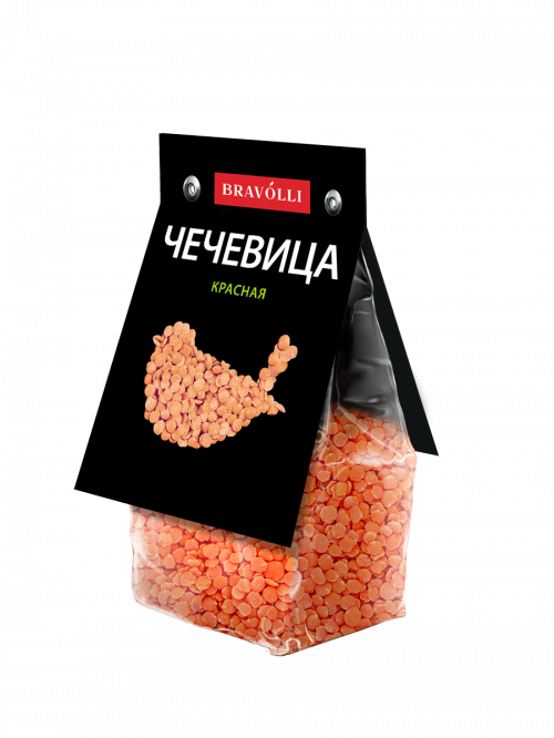Чечевица красная Bravolli! 350г