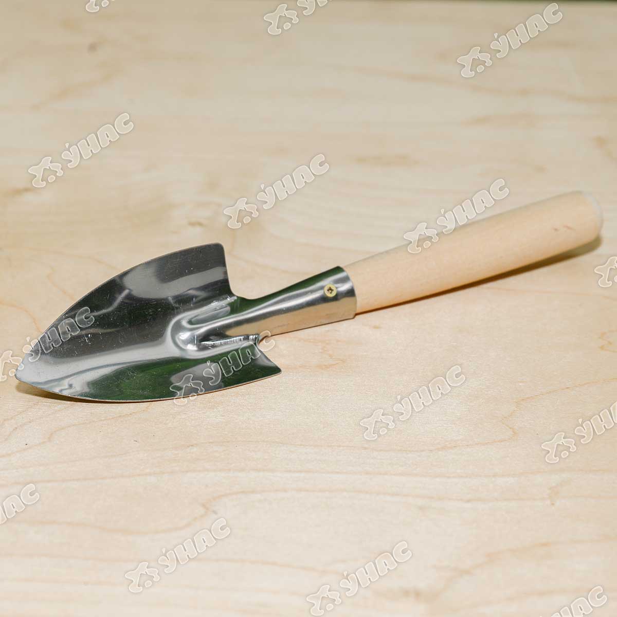 Совок пикировочно-посадочный (НЕРЖАВЕЮЩАЯ СТАЛЬ) СПУ 1,5мм с деревянной ручкой х25