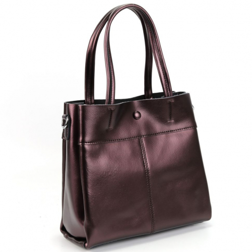 Женская кожаная сумка шоппер 3391-Х-220 Дабл Пурпл