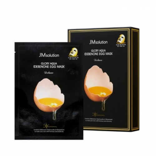 JMsolution Glory Aqua Idebenone Egg Mask - Увлажняющая яичная маска 30мл x 10шт.