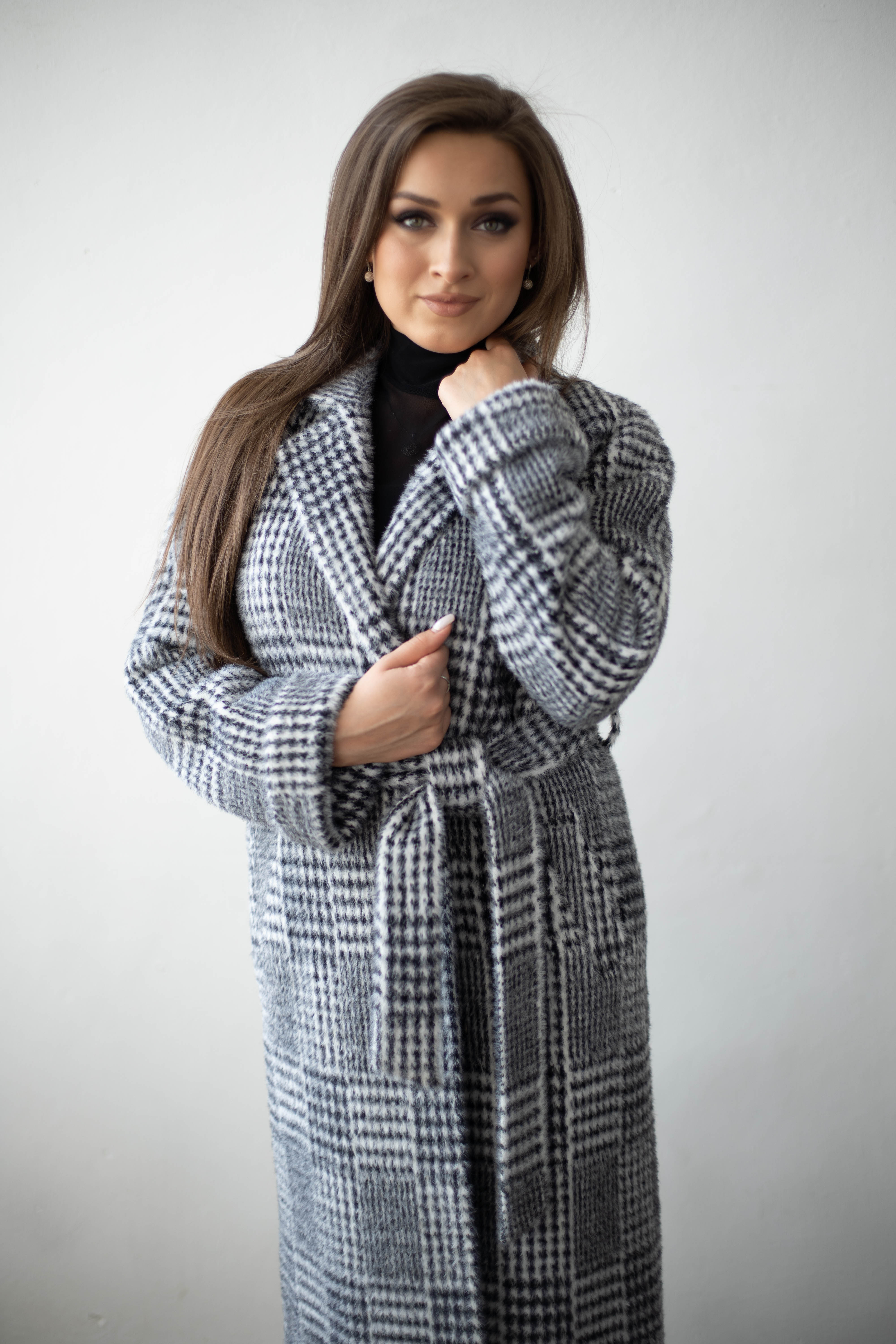 Ст.цена 5000р. Пальто женское демисезонное 22555 (grey)