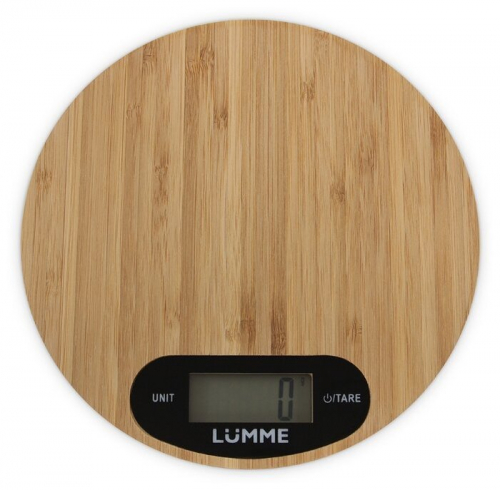 Весы LUMME LU-1347 кухонные 5кг сенсор Бамбук (24) оптом
