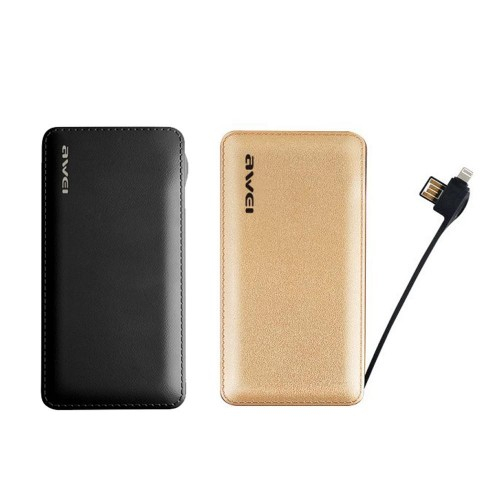 Портативный аккумулятор Awei P97K Power Bank 8000mAh+кабель iphone оптом