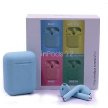 Наушники беспроводные Apple EarPods i12s Macaron (цветные) (500) оптом