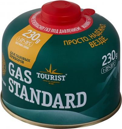 Баллон газовый TURIST-STANDARD (TBR-230) 230г.для портативных приборов-резбовой от -23 до+35 (24) оптом