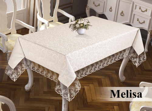 Скатерть EFOR MELISA 160*260 прямоугольная кремовый