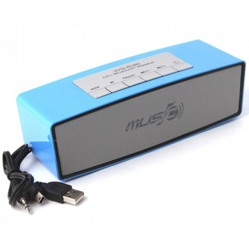 Колонка WSTER WS-636 Bluetooth+USB+SD аккумулятор(разный цвет) (10) оптом