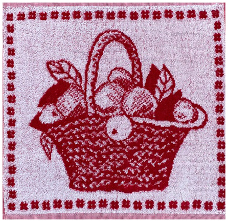 Салфетка махровая 1442 КОРЗИНА р-р 30х30